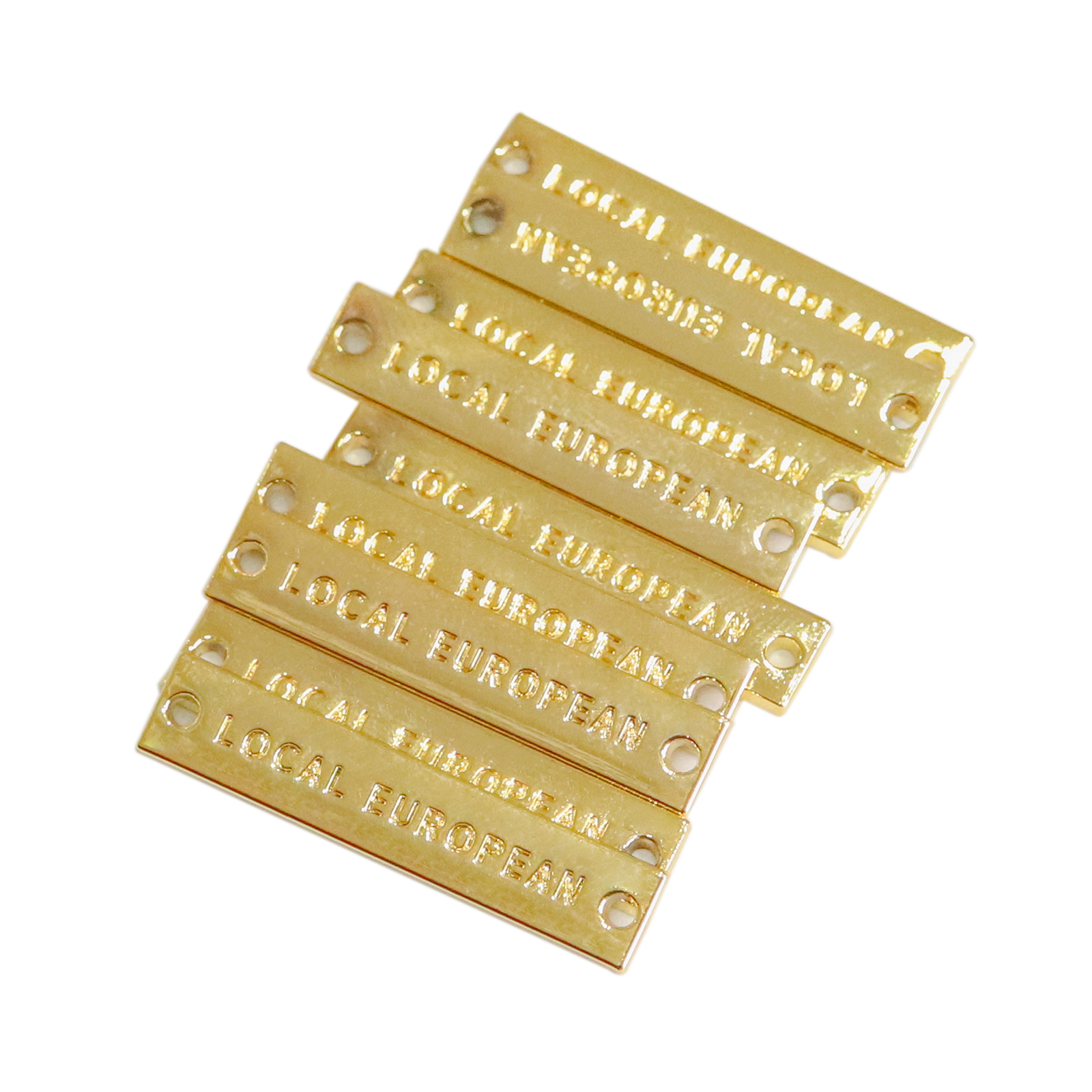 Zinc Alloy Metal Label With Logo Can Be Customized For Stamping Gold Blank Metal Label