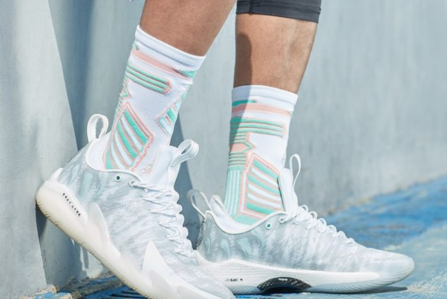 custom sublimated basketball socks