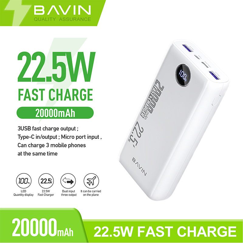 BAVIN PC051 20000mAh 22.5W Fast Charging Power Bank
