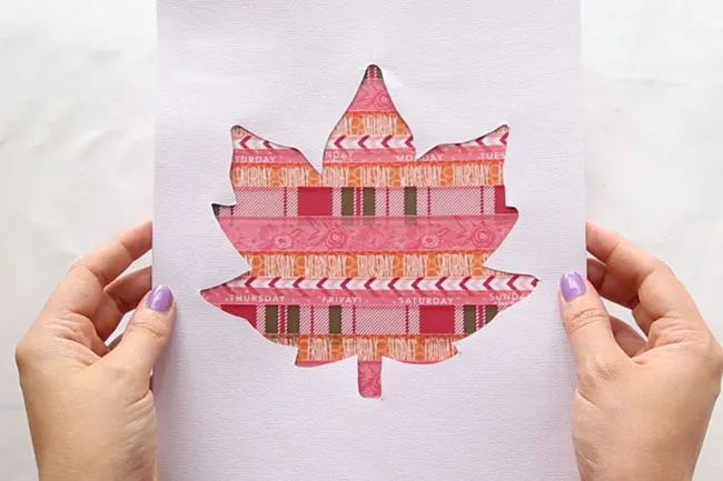 How to Color a Painting with Washi Tape
