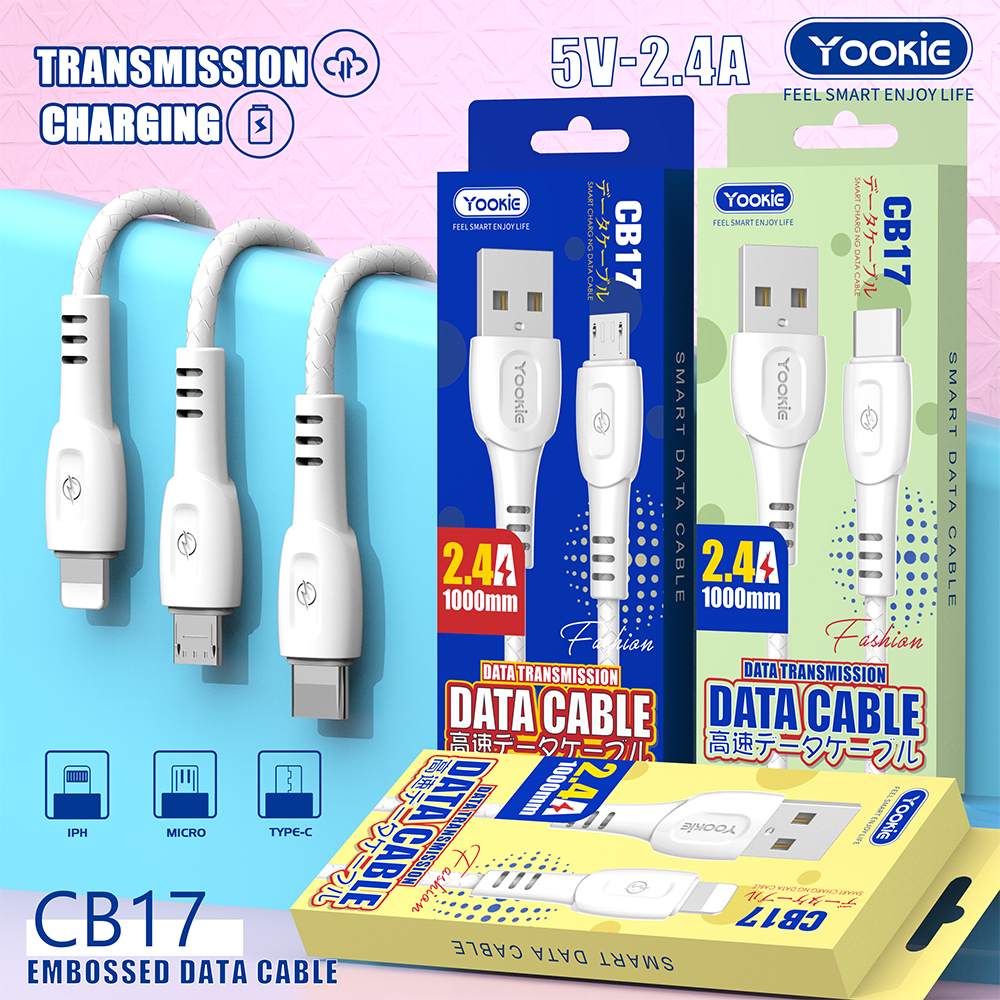 YOOKIE CB17 2.4A USB Stable Charging Data Cable