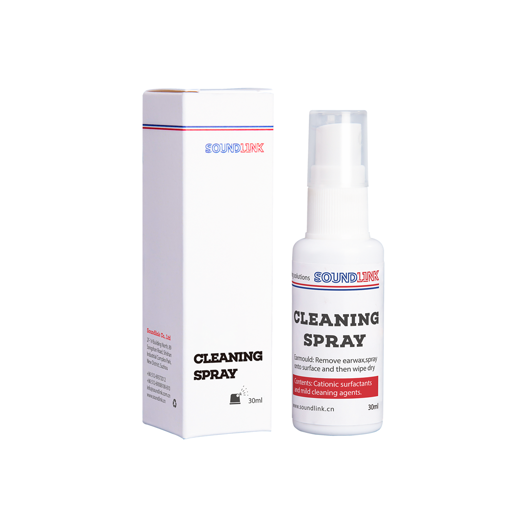 Custom label hearing aid cleaning and disinfect spray