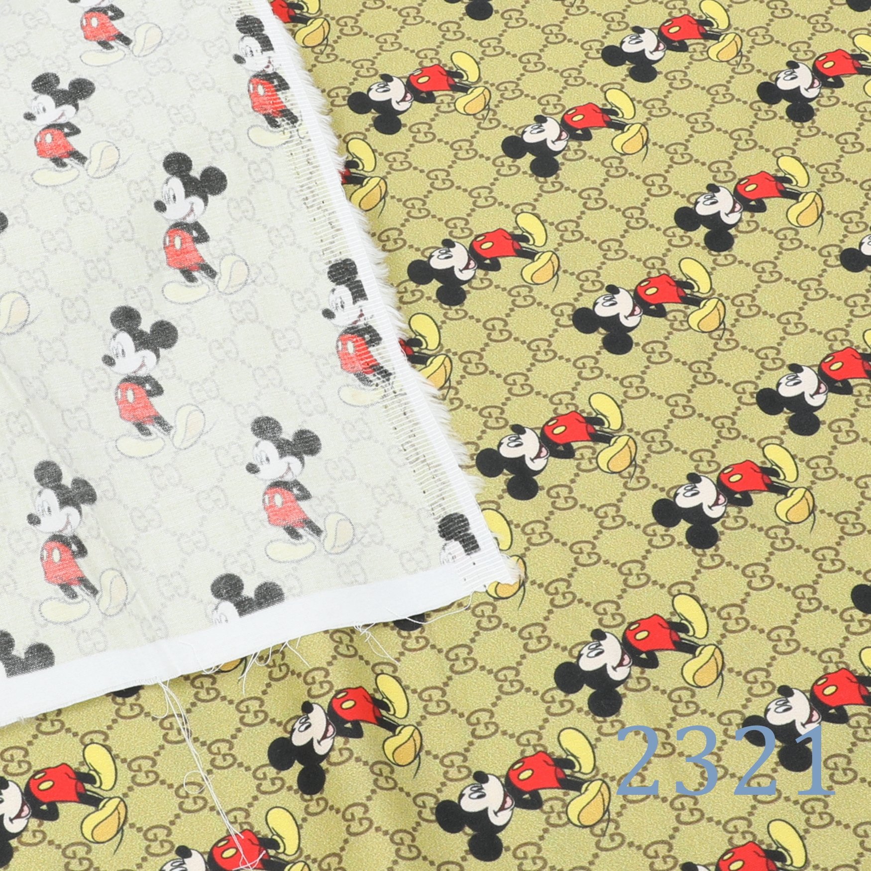 mickey mouse gucci fabric