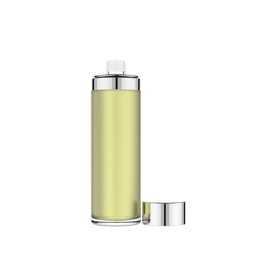 Cosmetic packaging plastic Acrylic Toner bottle PMMA double wall bottle 150ml   | CBS-063A-B