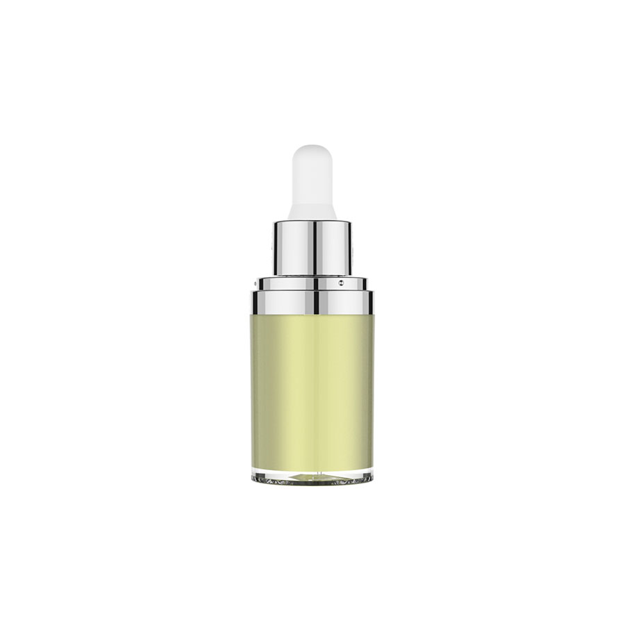 Luxury Plastic Cosmetics Packaging Acrylic Essential Oil Dropper Bottle 15ml   | CBS-015A-C