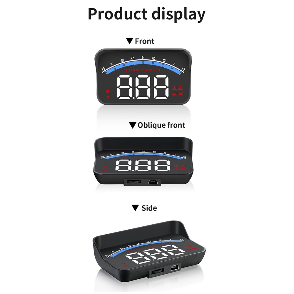 Vehicle Universal M6S Car HUD Display ODB II GPS Speedometer Tachometer ...