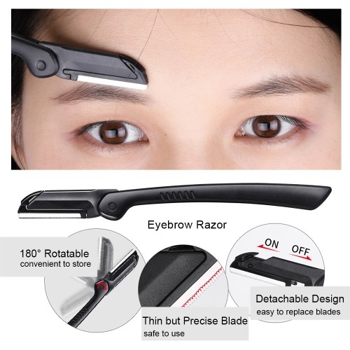 Beauty Eyebrow Trimming Kit 4PCS Stainless Steel Eyebrow Tools Eyebrow