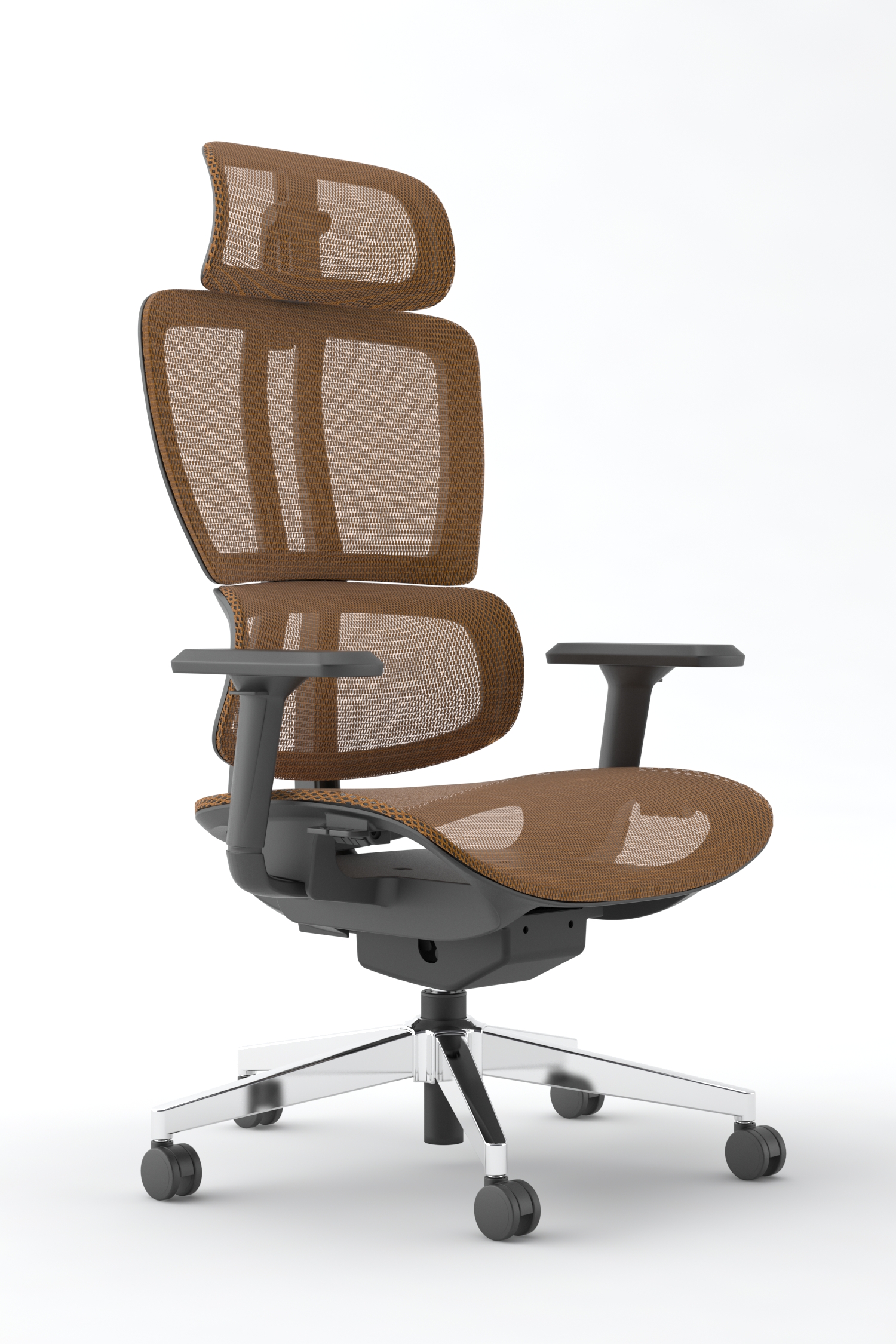 Ergonomic chair with double back design to release different part force