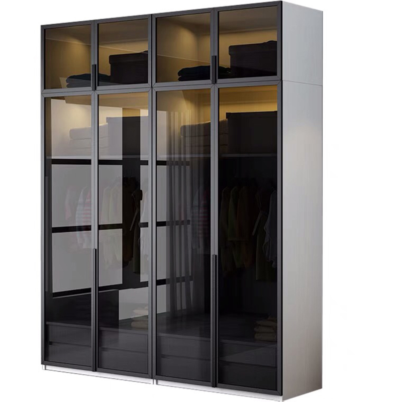 Modern design living room furniture multi-function wooden high display cabinet