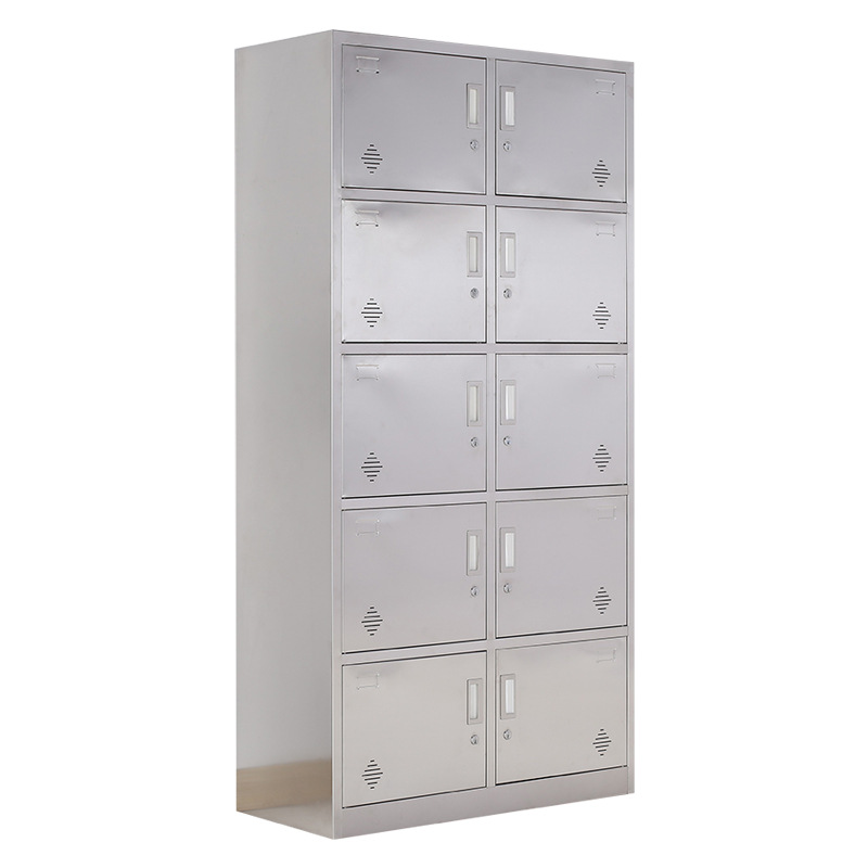Metal Two Doors Locker Western Medicine Cabinet Medical Cupboard Stainless Steel Filing Cabinets