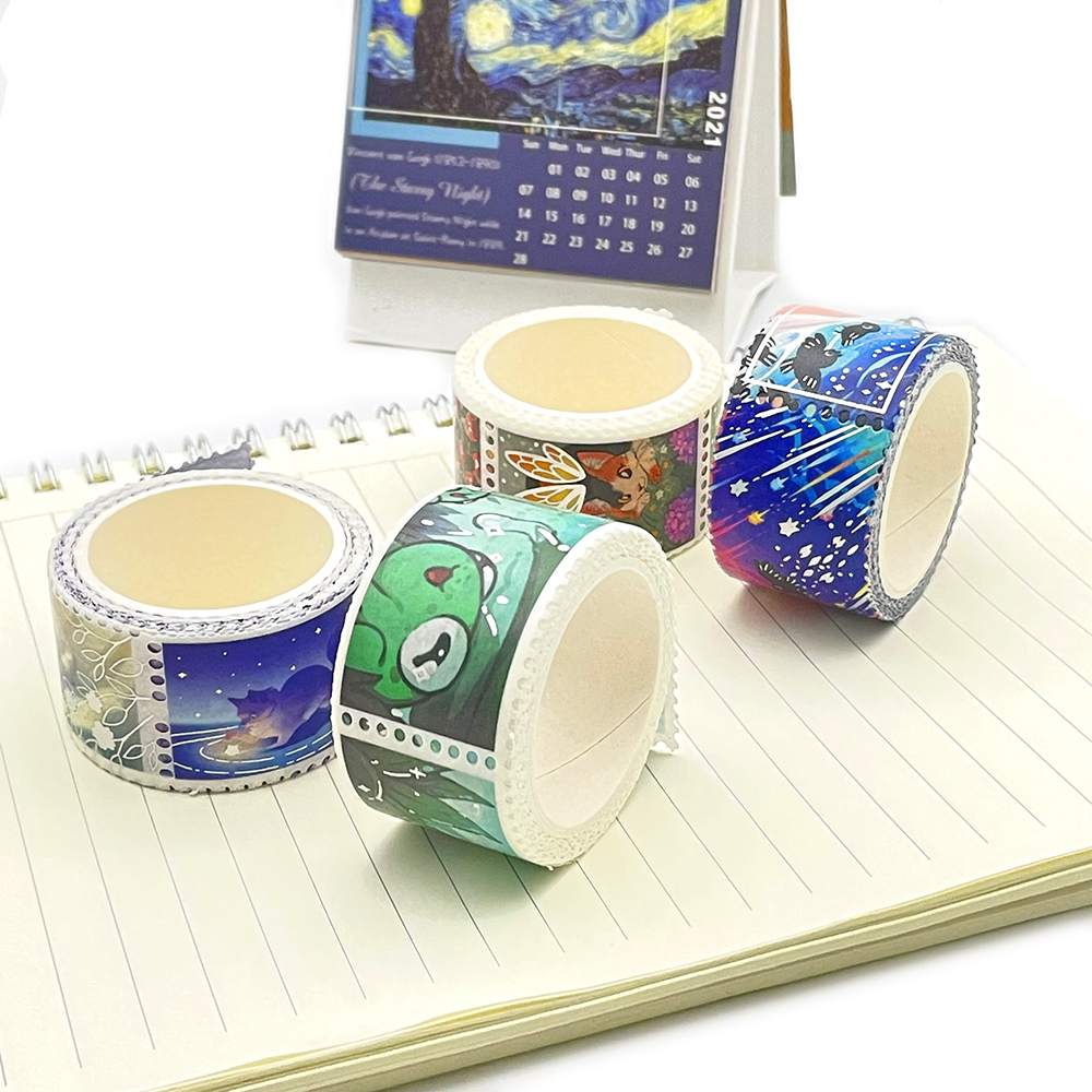 ODM flower petal washi tape,Wholesale fox washi tape, freckles tea washi tape manufacturer, gilded washi tape factory