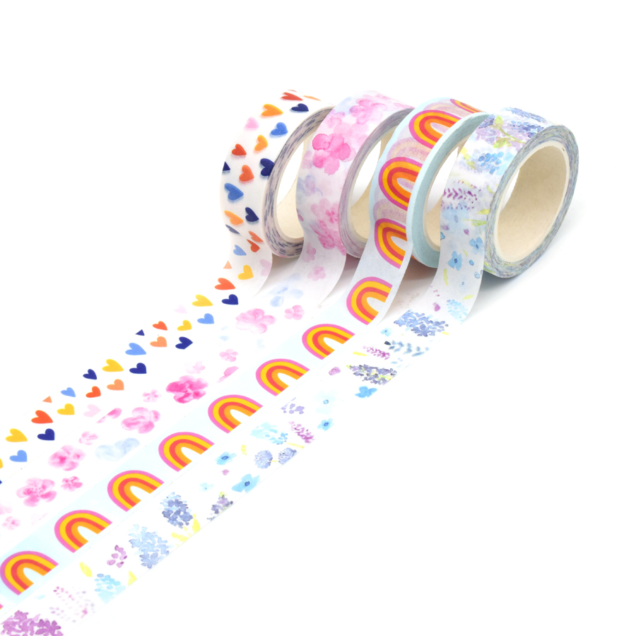 Custom Design 2/4 inch scented clear wide washi waterproof tape with lines Manufacturer Factory