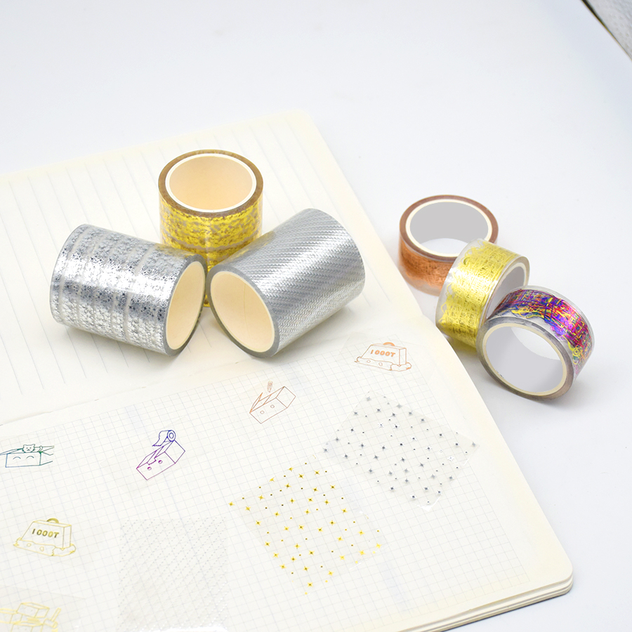 Custom Design 2/4 inch scented clear wide washi waterproof tape with lines Manufacturer Factory