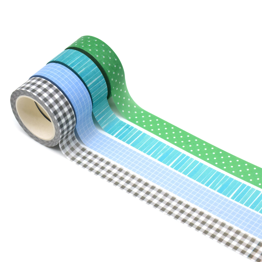 Custom Design 2/4 inch scented clear wide washi waterproof tape with lines Manufacturer Factory