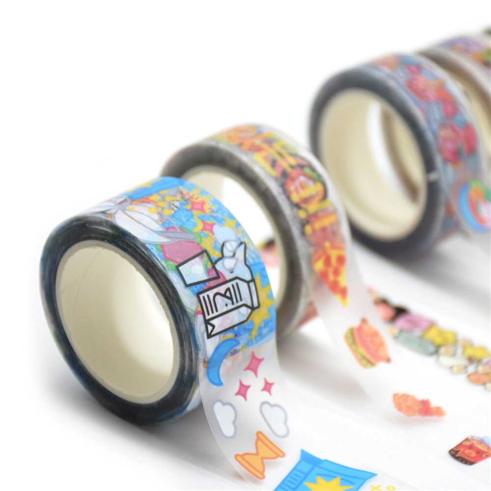 Custom Design 2/4 inch scented clear wide washi waterproof tape with lines Manufacturer Factory