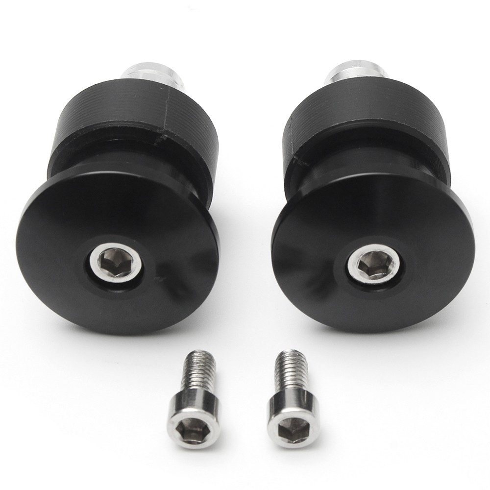 Home 2Pcs CNC Motorcycle Bar End Black Rearview Side Mirrors for