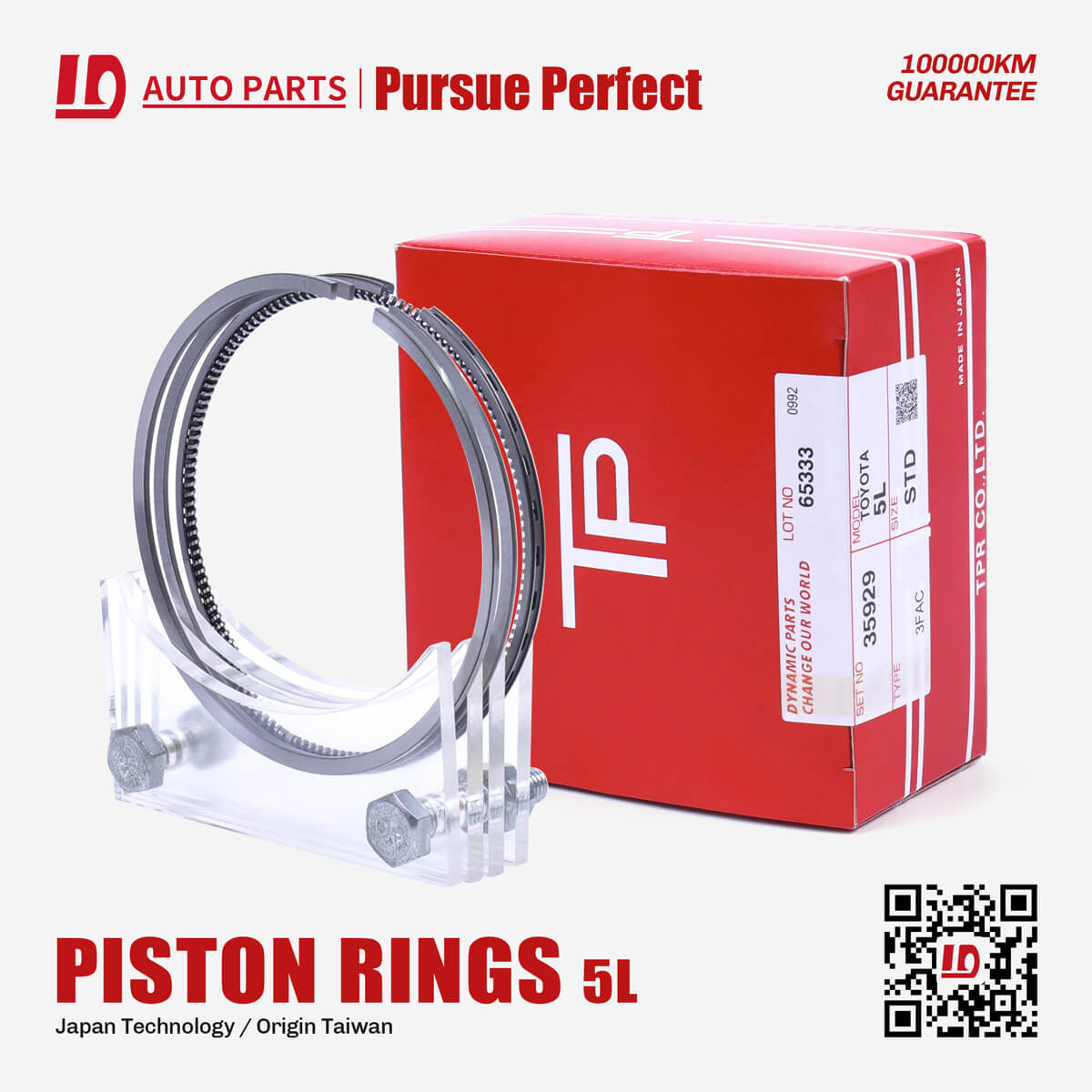 TP 5L Engine Piston Rings OEM1301254130 for TOYOTA