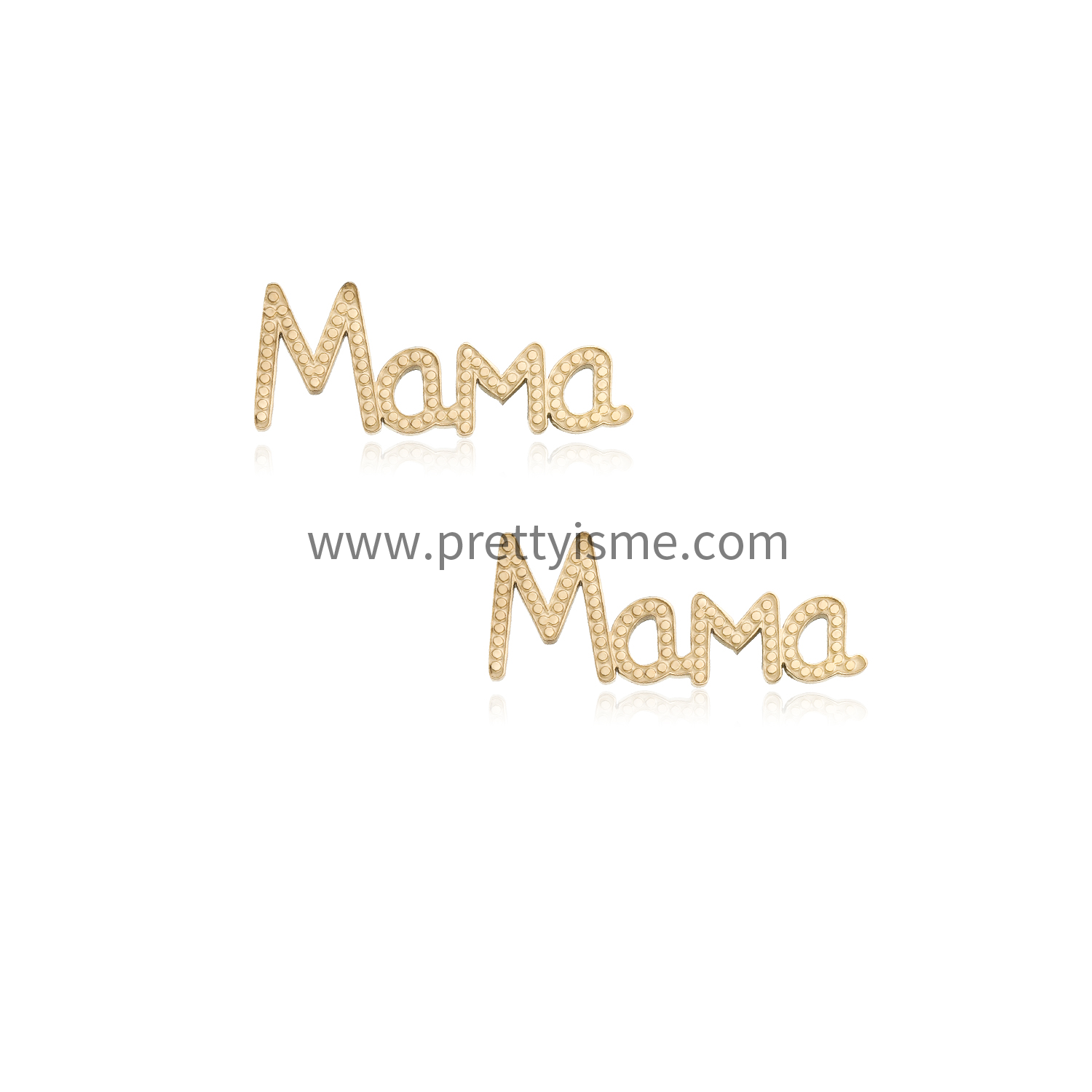 Delicate Letter Earrings mama18K Gold Plated Simple Style Waterproof Stud Earrings - Replica (5).webp