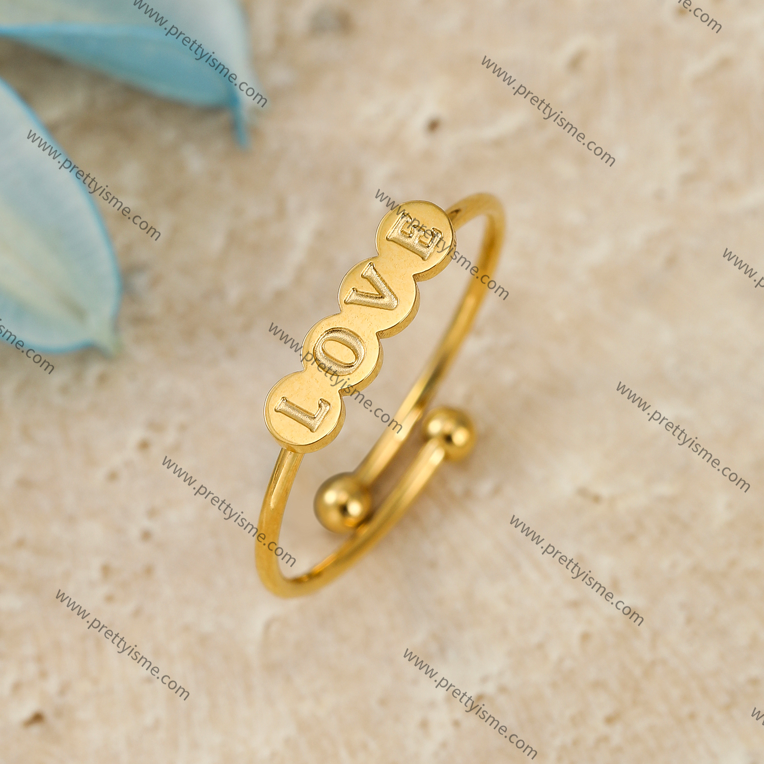 Thin Open Ring Stainless Steel 18K Gold Plated Lettering with LOVE Letters (2).webp