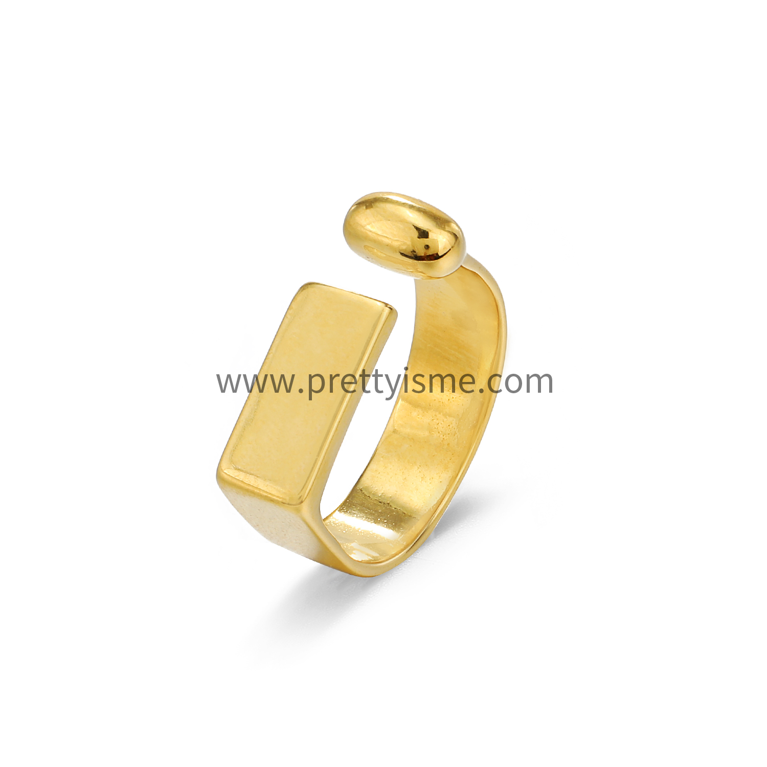 Simple Open Ring Stainless Steel 18K Gold Plated Waterproof Simple (5).webp
