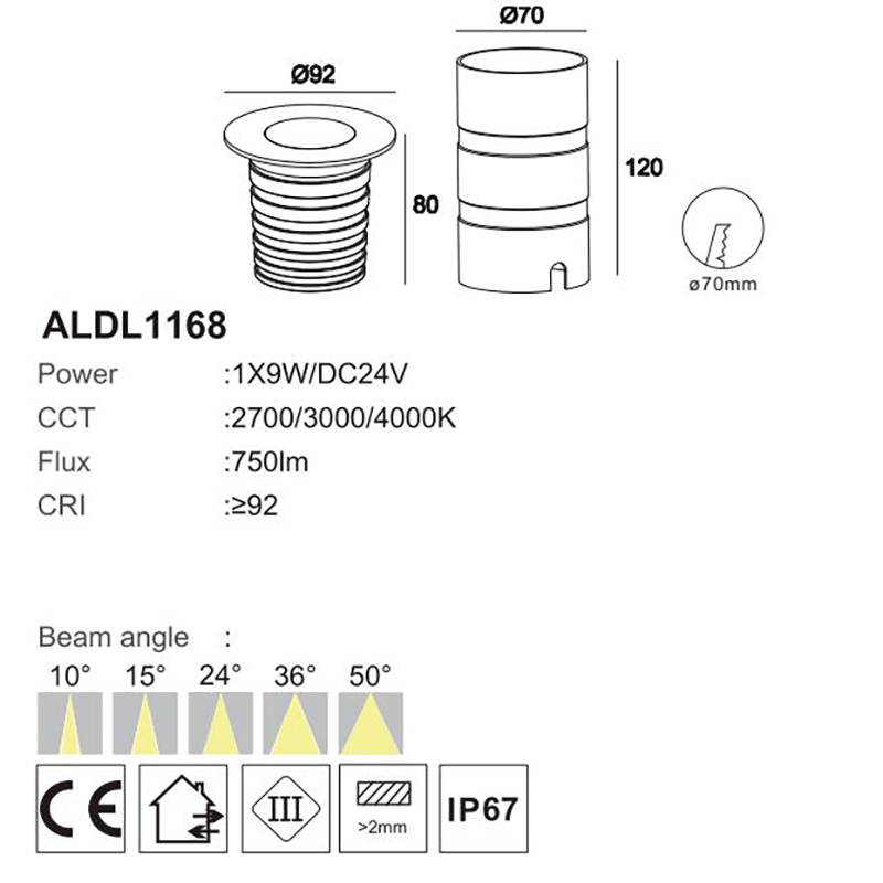 underground light fitting