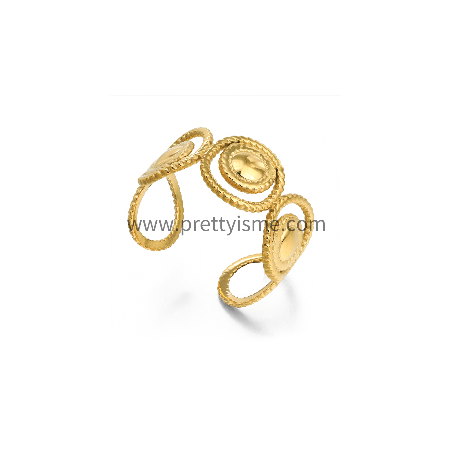 Simple Versatile Split Ring Stainless Steel 18K Gold Plated Ring (5).webp