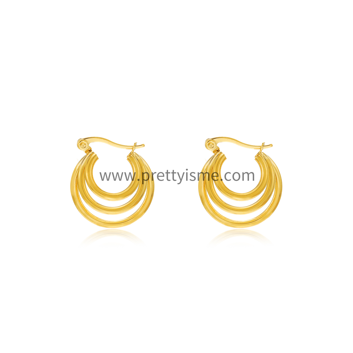 Unique Design Stainless Steel Earrings Gold Plated 18K Earrings (5).webp