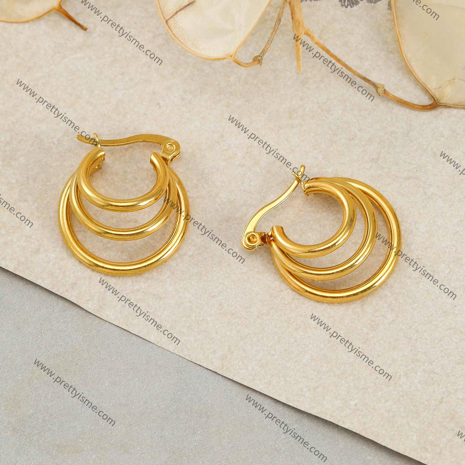 Unique Design Stainless Steel Earrings Gold Plated 18K Earrings (2).webp