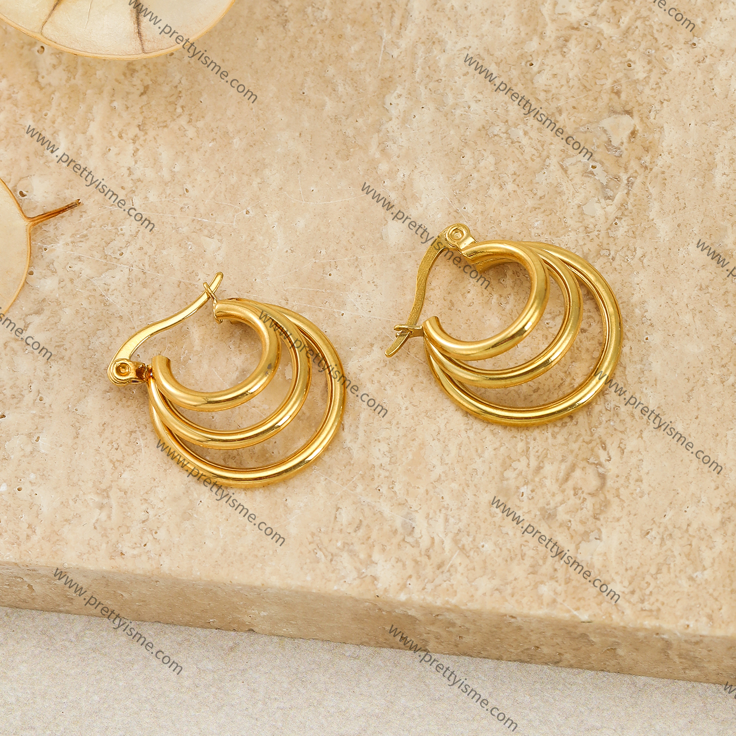 Unique Design Stainless Steel Earrings Gold Plated 18K Earrings.webp