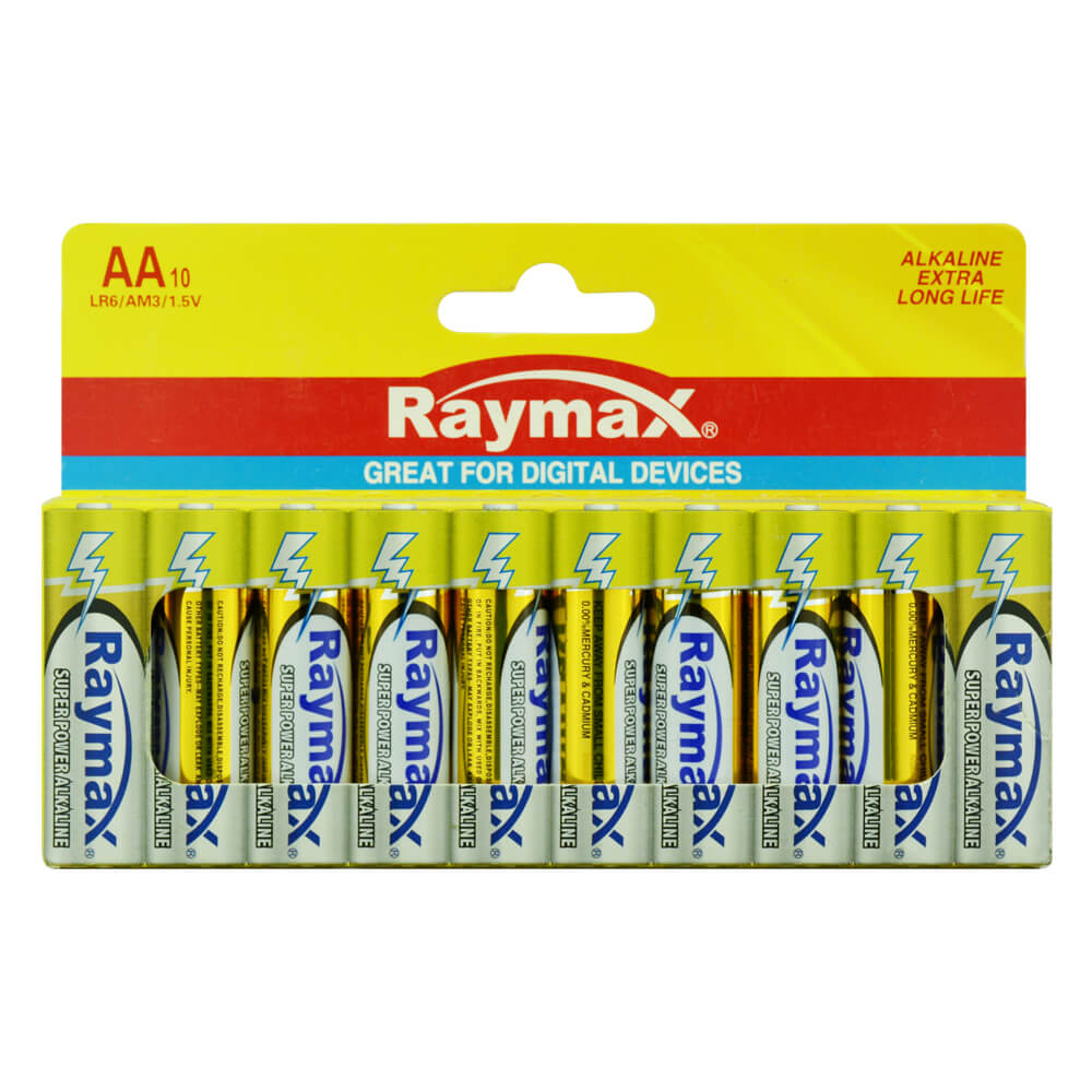 Raymax Paper Package Hot Selling Lr6 Aa 15v Alkaline Battery 10pcs Pack 7996