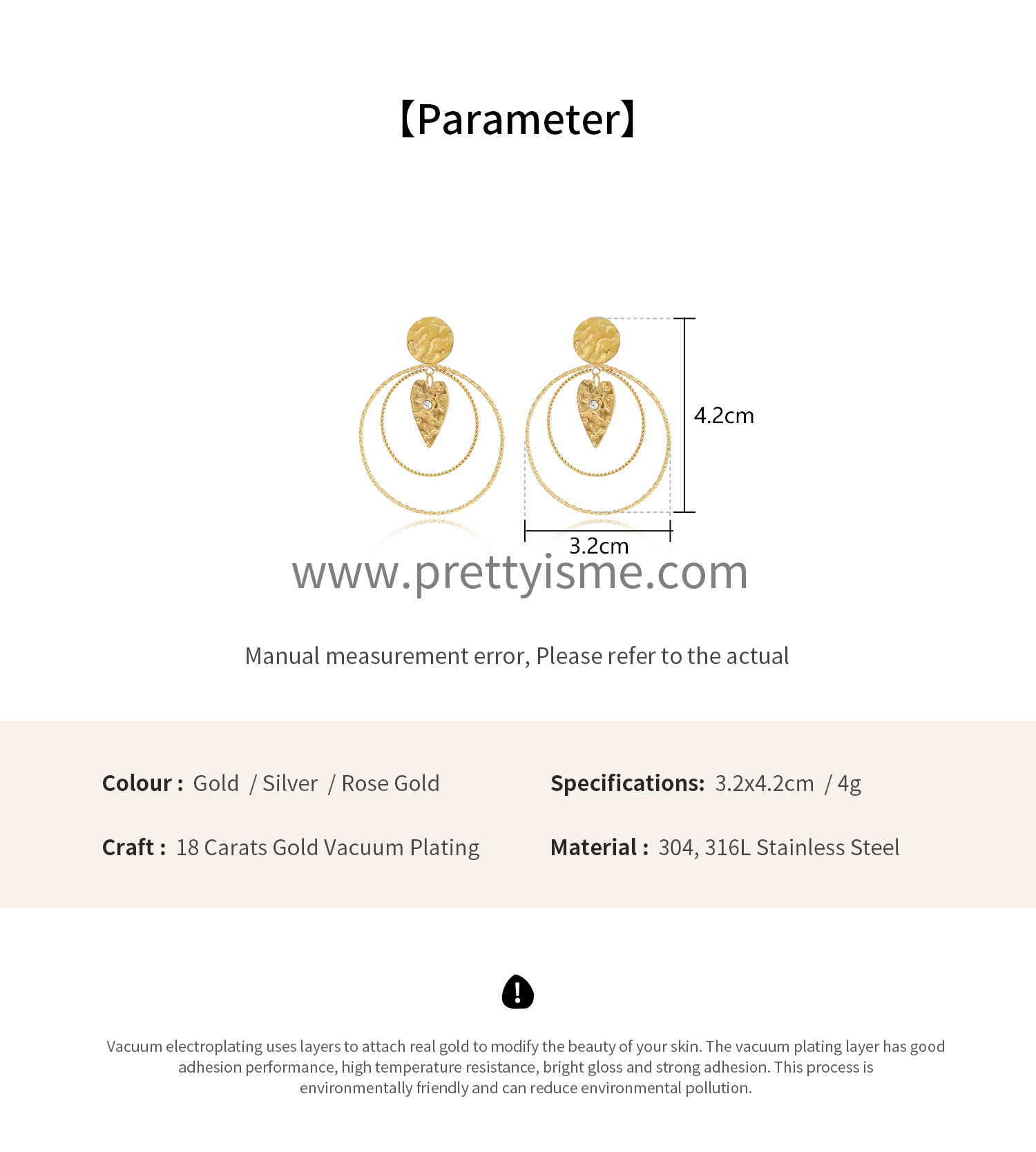 Pretty Is Me Collection Twist 18K IP Gold Plated 316L Stainless Steel Rhinestone Diamond Crystal Heart Large Hoop Earrings Women (1).webp