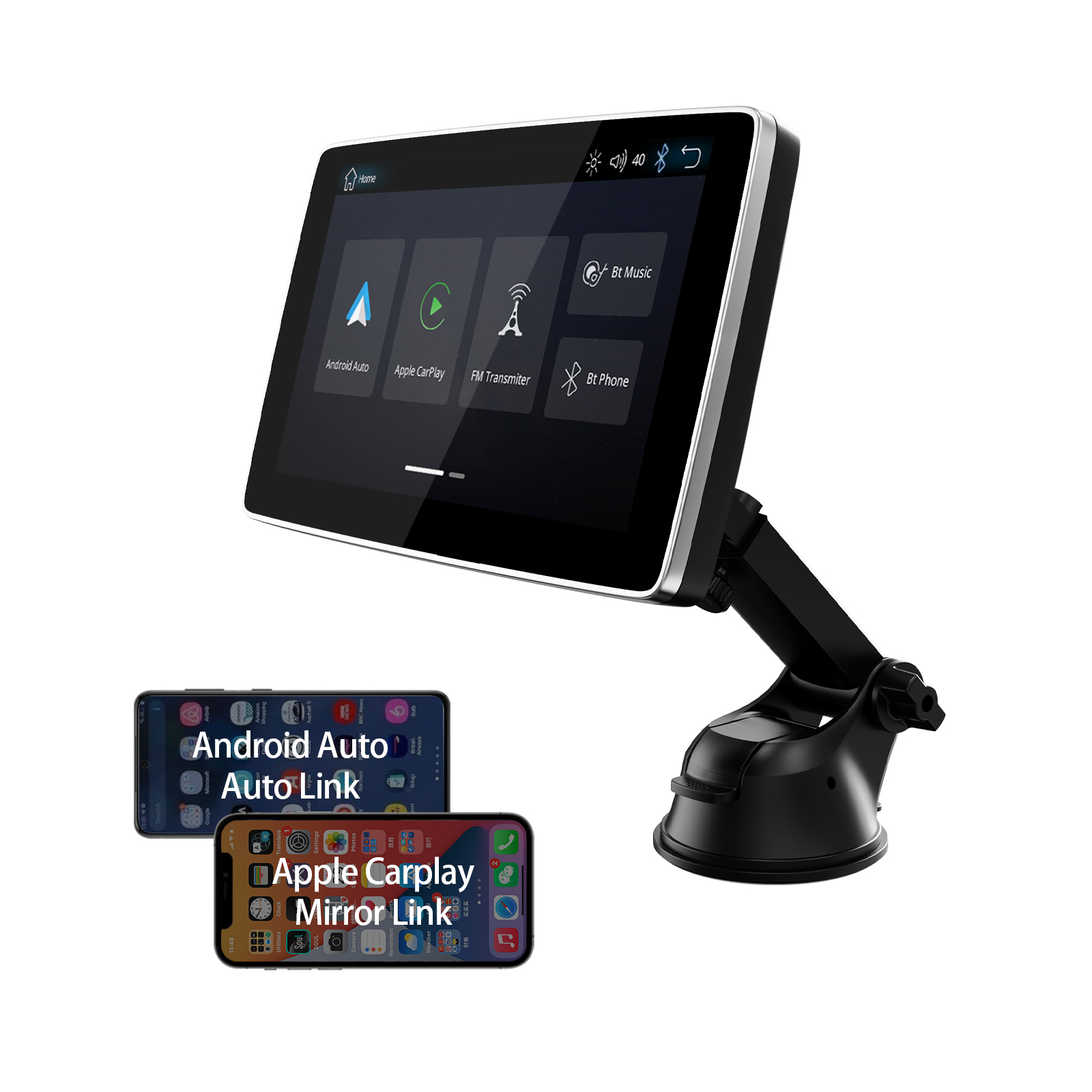 Screen for car with Carplay and Android Auto wireless