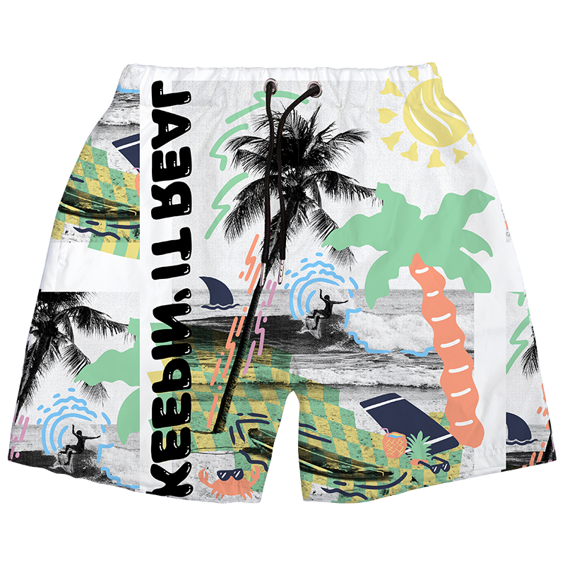 SoSpade OEM/ODM Custom Swim Trunks Polyester Shorts Men Swim Trunks  Beach Short Pants mesh shorts custom For Men