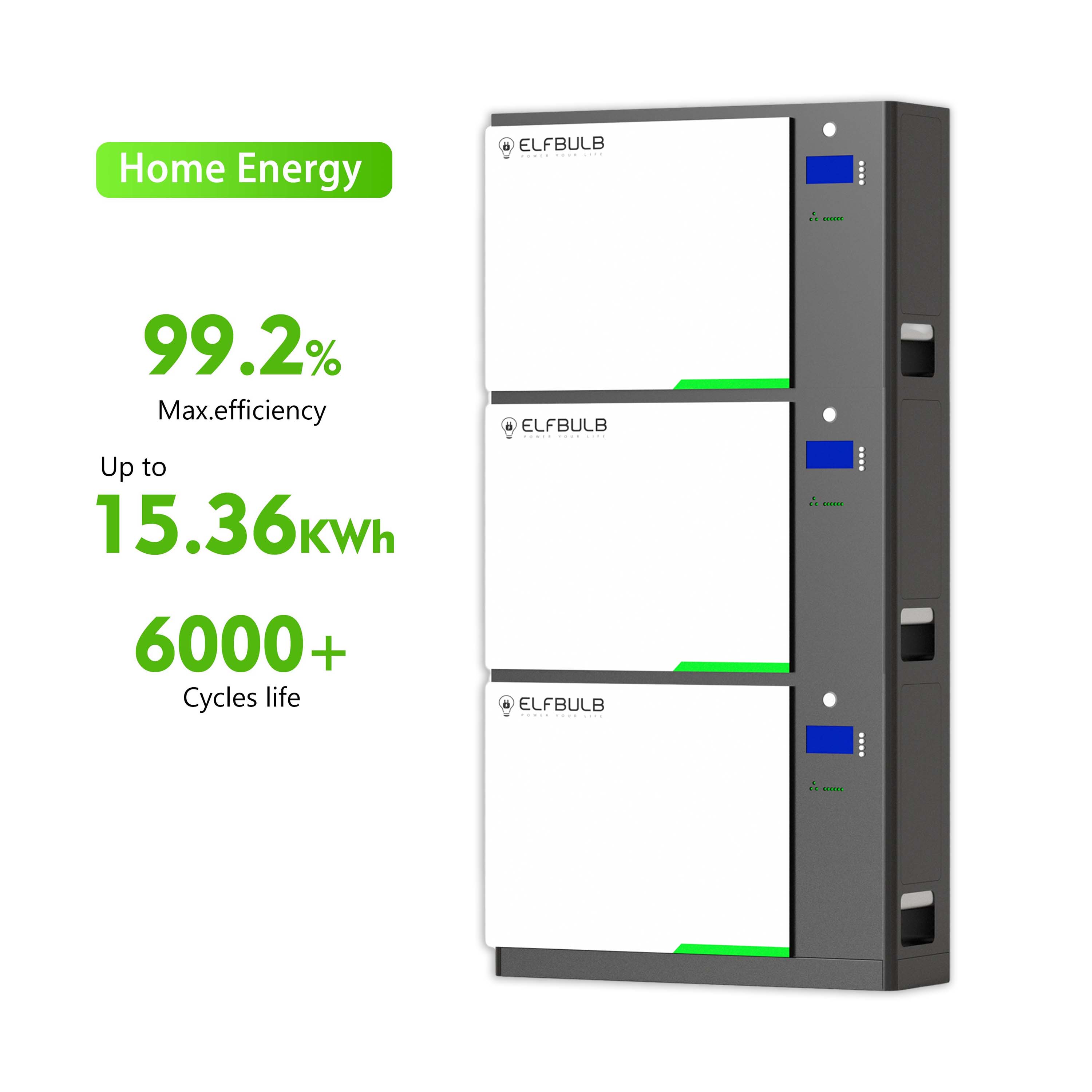  LEAHY Lifepo4 Battery Solar Storage Battery Smart Lithium  Battery Lifepo4 48v 50ah Powerwall with Built-in Inverter (Color : 5kwh) :  Tools & Home Improvement