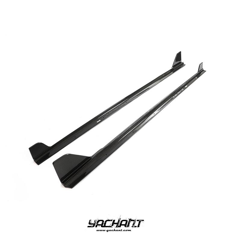 YCBMG42001LCF 2022-2023 BMW 2 Series Coupe G42 Side Skirt Underboard Extension CF (3).jpg