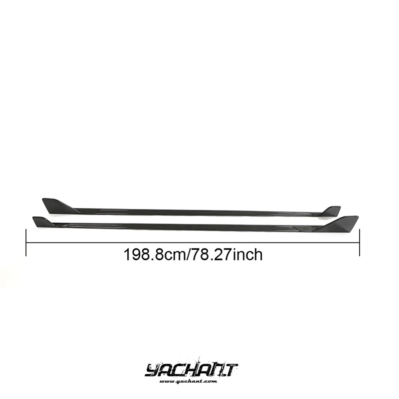 YCBMG42001LCF 2022-2023 BMW 2 Series Coupe G42 Side Skirt Underboard Extension CF (6).jpg