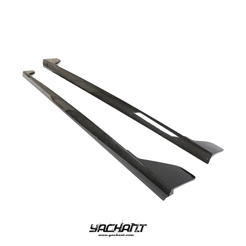 YCBMG42001LCF 2022-2023 BMW 2 Series Coupe G42 Side Skirt Underboard Extension CF (4).jpg