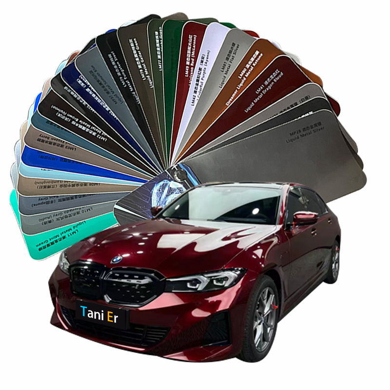 High quality PET car wrap color change film Chrome Matte Metallic vinyl film car tinting film