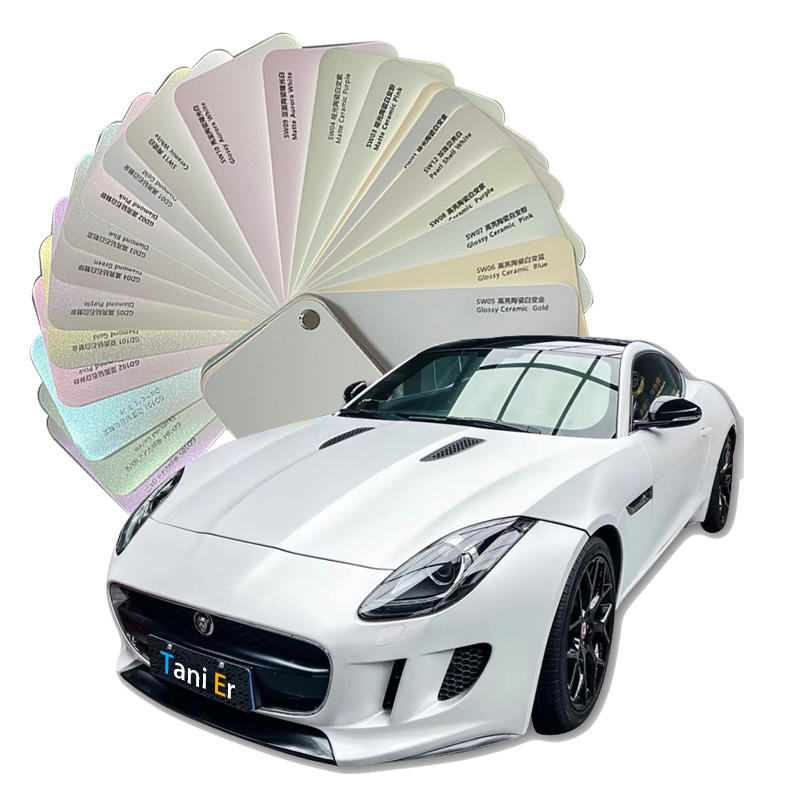 Self adhesive pvc vinyl film super bright car color changing wrapping film car decoration film