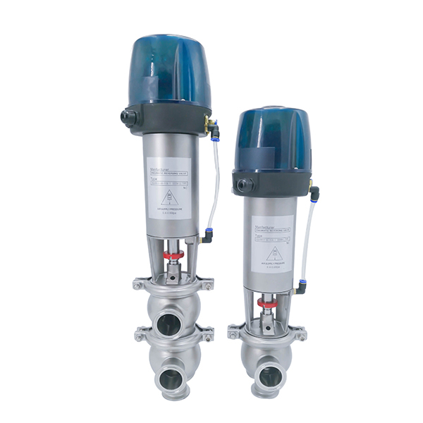 Pneumatic Flow Diverter Reversing Valve, SS304 Diverter Valve, SS316L Diverter Valve