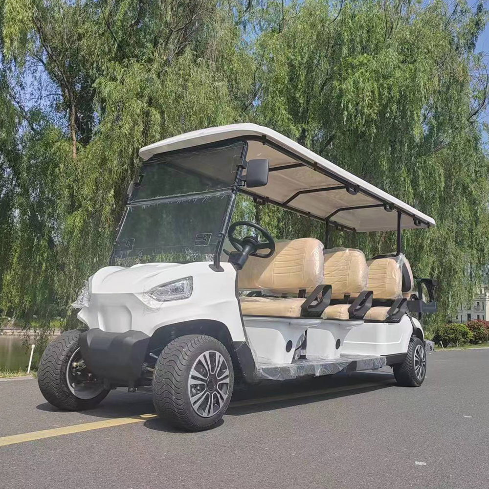 electric golf cart 6+2 8 seats sightseeing