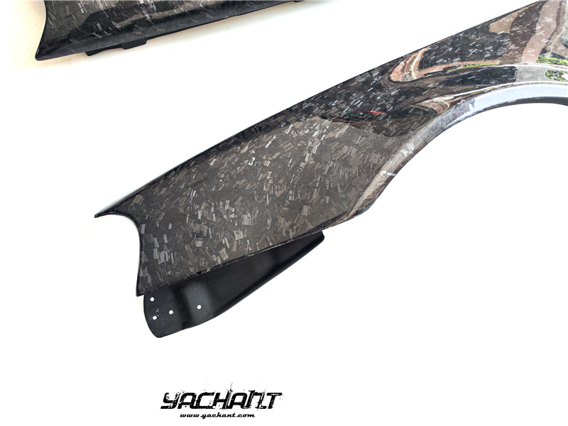 YCR34055DZCF 1999-2002 Nissan Skyline R34 GTR Nismo Z-Tune Style Front Fender (Fits Z-Tune Side Skirts) CF Forged Carbon Weave (7).jpg