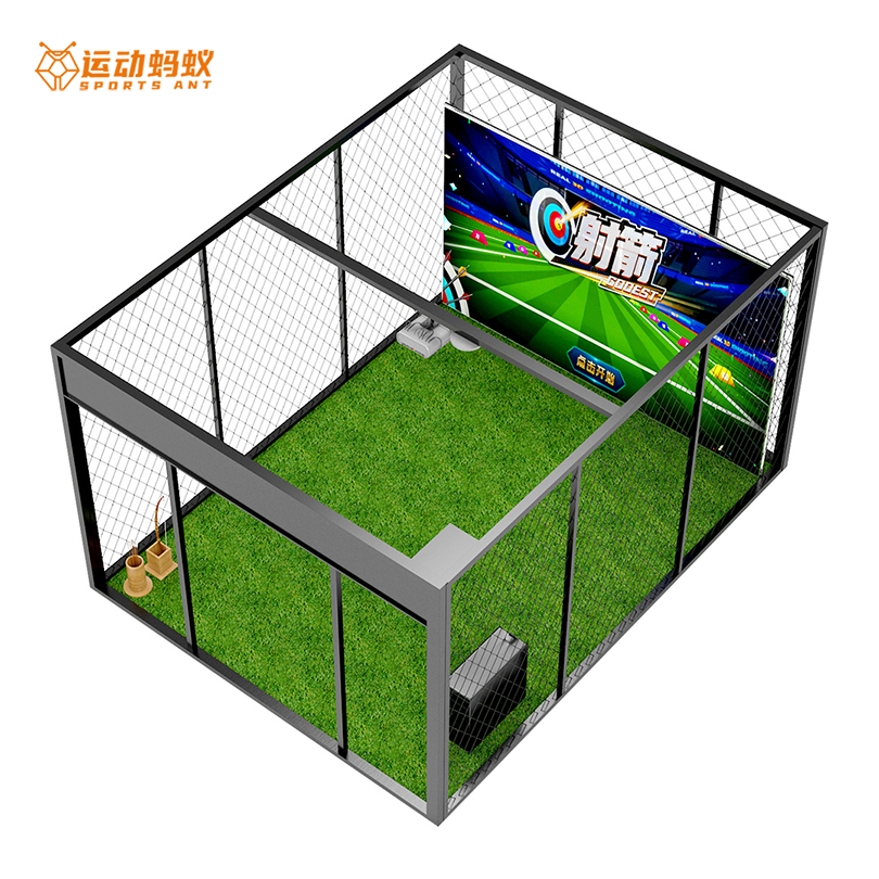 indoor archery simulator, archery simulator, virtual archery simulator