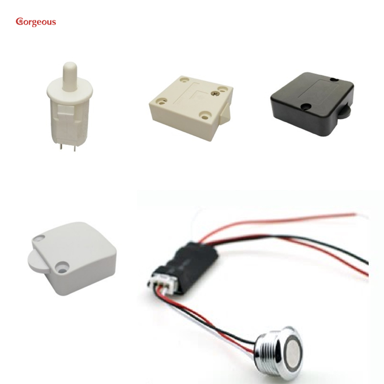 price push button electrical switch normally open cabinet electric momentary for wardrobe kitchen cabinet led light