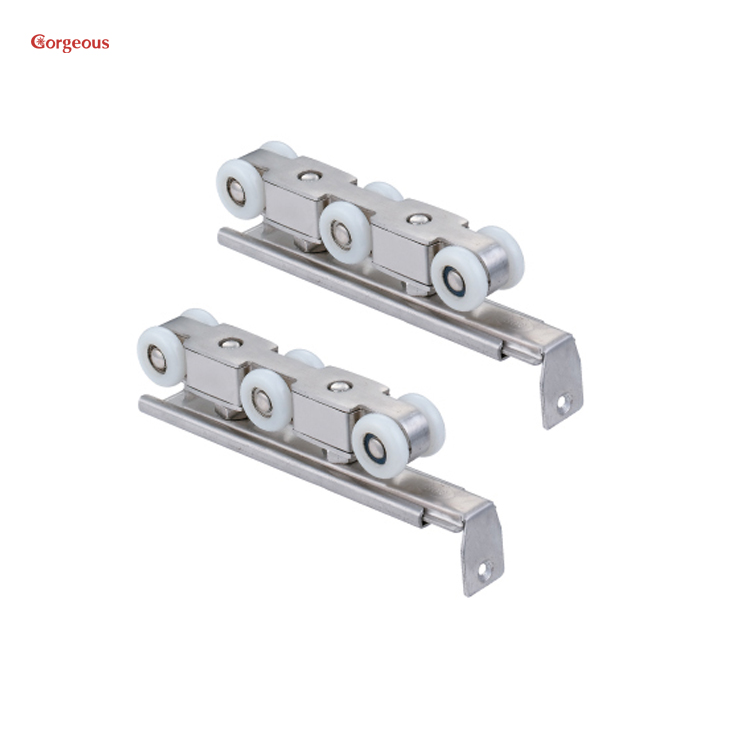 stainless steel slidings fittings wooden door  hardware  hanging gate sliding wheel system door sliding roller