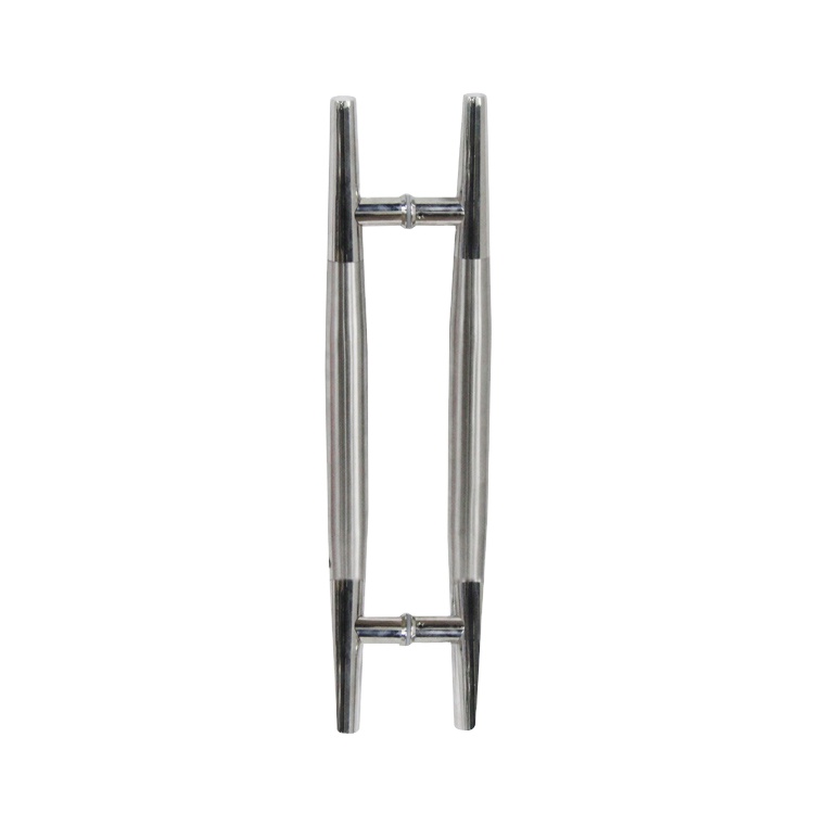manufacturer  glass pull door handle double tip shape pull handle door steel 202 304 door handle glass