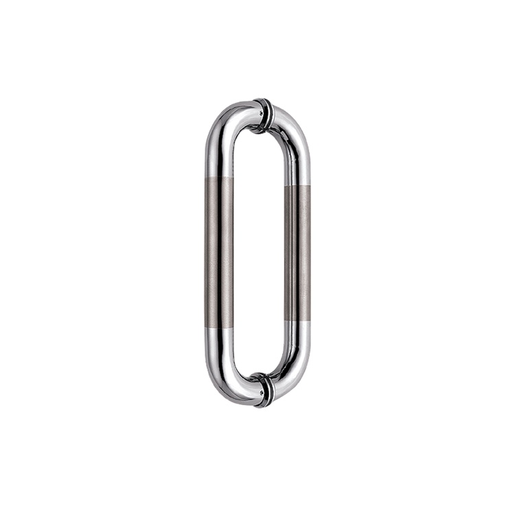 gorgeous stainless steel O shape shower door handle door pull handle elliptic glass handle