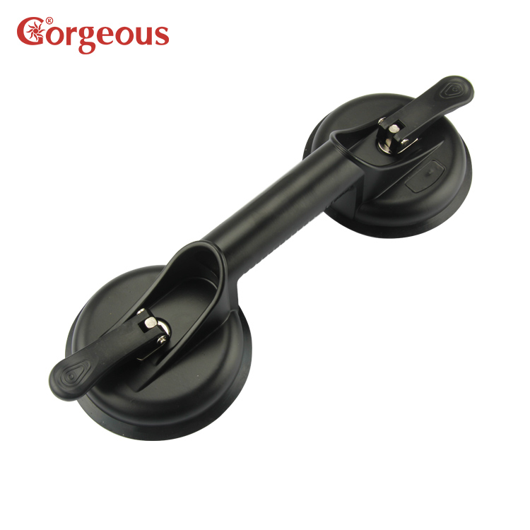 Gorgeous glass suction vacuum cup lifter double drums tile lifter glass suction cup 2 cups glass sucker