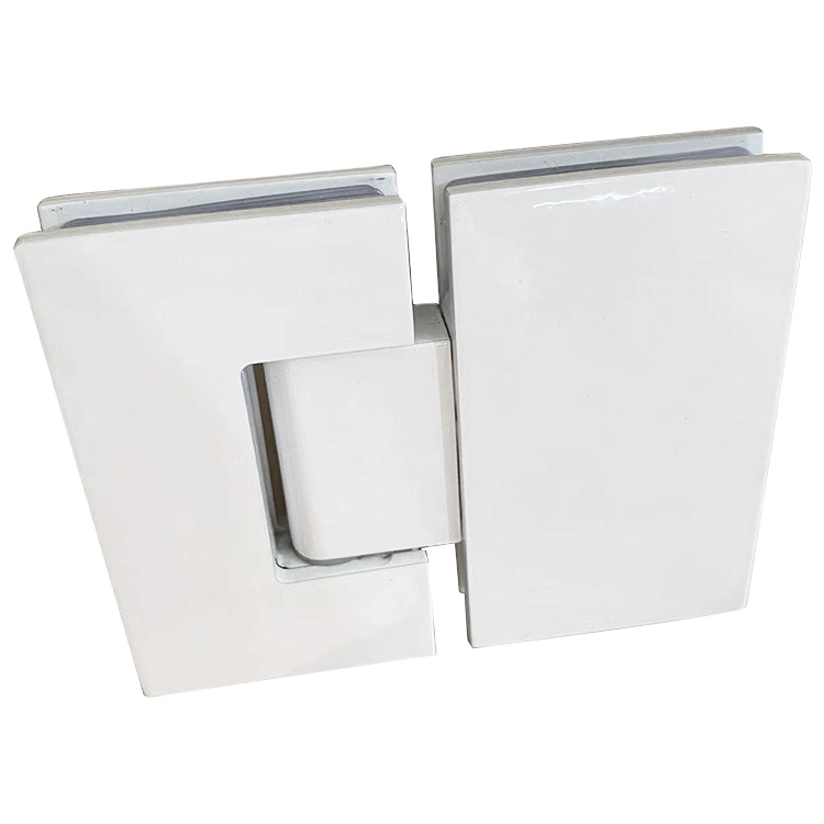white screen frameless cast ss304 showcase pivot glass hinge shower hinges stainless steel 180 glass to glass hinge