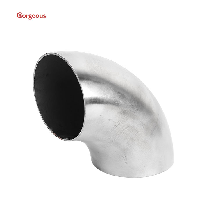 ss 304 railing elbow glass handrail connector flat round pipe stainless steel handrail elbows accessories for railing